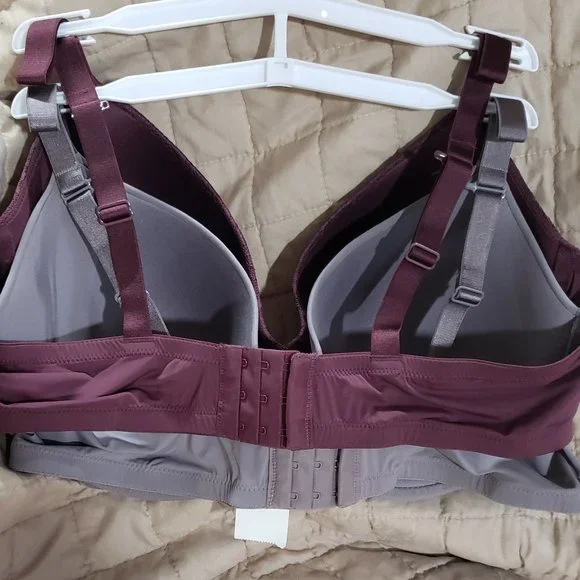 *NEW* SZ 40 D Auden - Women's 2-Pack Bra Red/Grey -  Size 40D - Picture 5 of 5